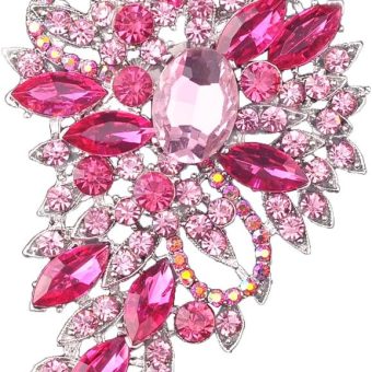 Rhinestone Crystal Multicolor Bling Brooch Pin For Wedding