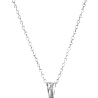 Amazon Essentials Sterling Silver Round Cut Birthstone Pendant Necklace 18" (previously Amazon Collection)