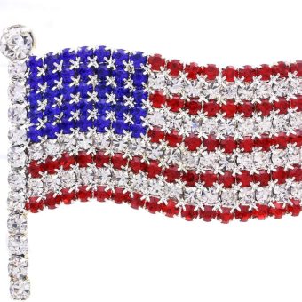 American Flag Star USA Pin Brooch 4th of July Independence Day Jewelry