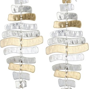 Robert Lee Morris Soho Prisma Two-Tone Sculptural Drop Earrings