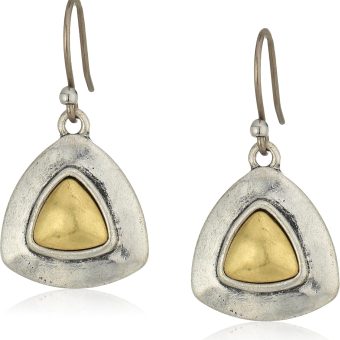 Lucky Brand Two Tone Drop Earrings