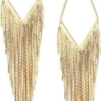 GUESS Basic Fringe Linear Drop Earrings