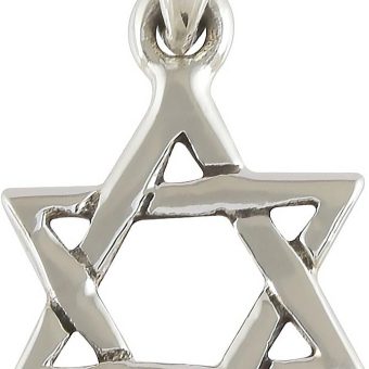 925 Sterling Silver Classic Simple Unisex Jewish Star of David Pendant