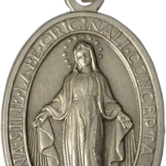 925 STERLING SILVER "THE MIRACULOUS MEDAL" - THE ORIGINAL ONE - 100% MADE IN ITALY - THE PATRON SAINTS MEDALS