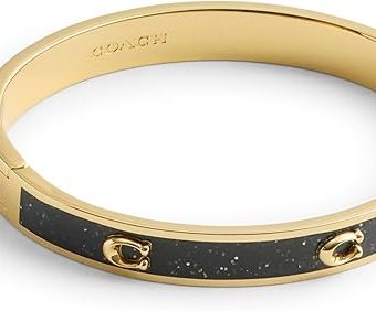 COACH Womens Signature C Glitter Bangle Bracelet