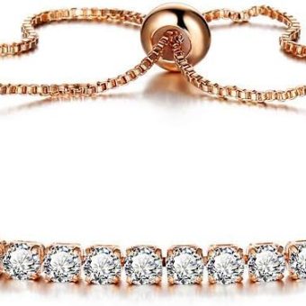 Crystal Bracelet Inlaid Zircon Rhinestone Bracelet Charm Jewellery Chain Bracelet for Women