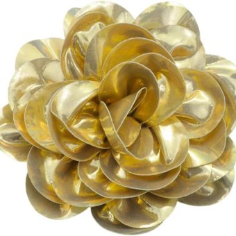 Dainty Satin Fabric Rose Flower Extra Large Big Brooches Lapel Pins Delicate Elegant Silk Camellia Flower Oversized Brooch Pin for Women Wedding...