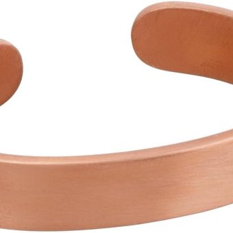 DEMMEX Premium 3mm Thickest Pure Turkish Copper Bracelet - Solid, Uncoated, Non-Magnetic - 1/8" Copper Thickess, Thickest of its Kind & A Statement...