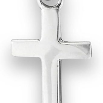 Faith Cross Pendant .925 Sterling Silver Minimalist Tiny Christianity Charm