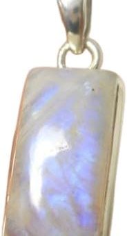 Handmade Rainbow Moonstone Gemstone Pendant 925 Sterling Silver Gift Jewelry