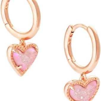 Kendra Scott Ari Heart Huggie Earrings for Women, Fashion Jewelry