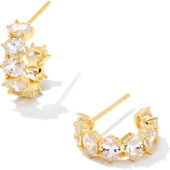 Kendra Scott Cailin Crystal Huggie Earrings, Fashion Jewelry For Women