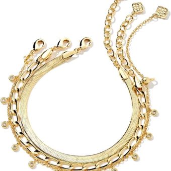 Kendra Scott Kassie Set of 3 Chain Bracelets, Fashion Jewelry for Women