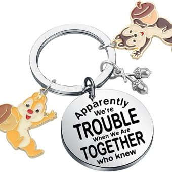 KUIYAI Cartoon Merchandise Gift Chip Dale Gift Squirrel Lovers Gift Apparently We're Trouble When We Are Together who knew