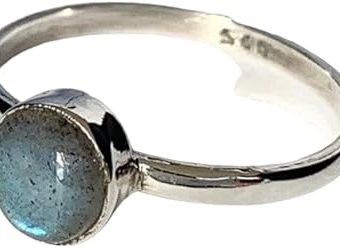 Labradorite Round Cabochon 925 Sterling Silver Ring boho statement silver ring 925 silver Black Onyx Handmade Fancy Design 925 Sterling Silver Boho...