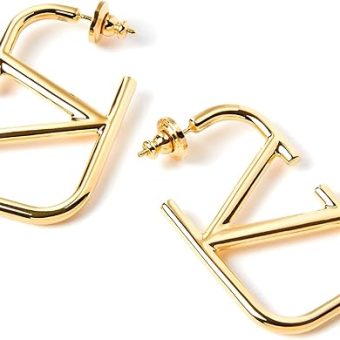 Luxurious 18K Gold V-Shaped Geometric Earrings Gentle on Skin Jewelry for Women Hypoallergenic 925 Silver Premium Style trending earrings for women.