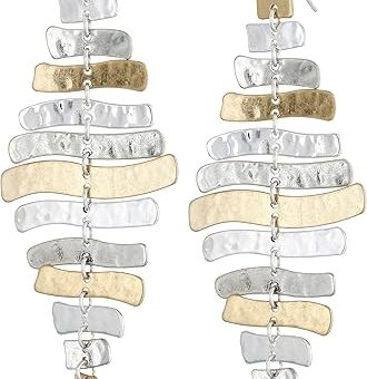 Robert Lee Morris Soho Prisma Two-Tone Sculptural Drop Earrings