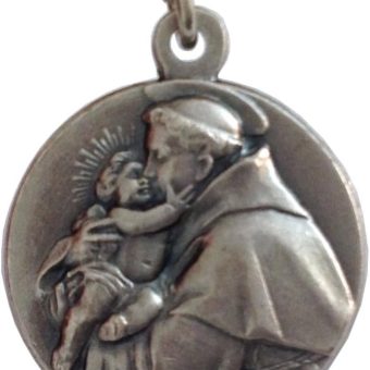 SAINT ANTHONY OF PADUA WITH JESUS CHILD MEDAL - 100% MADE IN ITALY - THE PATRON SAINTS MEDALS