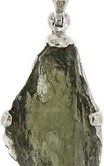 Starborn Natural 7-12 cts Moldavite Pendant in Sterling Silver