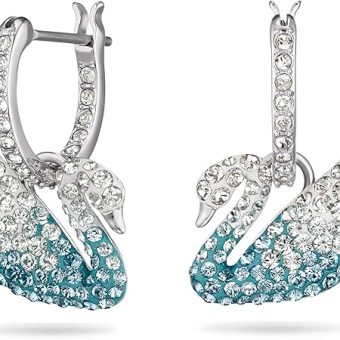 Swarovski Iconic Swan Crystal Necklace and Earrings Jewelry Collection