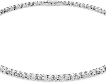 Swarovski Jewelry Crystal Elegance Necklace Collection, with Crystals and Clear Stones on Rhodium and Rose Gold-Tone Finished Metal