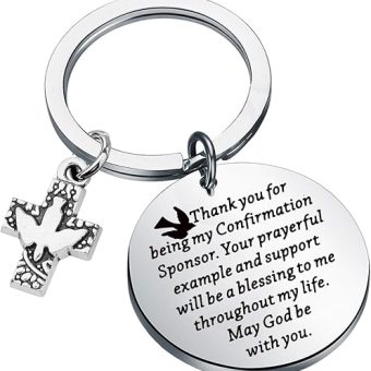 TGBJE Confirmation Sponsor Gift Christian Faith Gift Christmas Gift Catholic Confirmation Gift Godfather Gift Thank You Gift