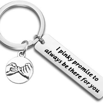 TGBJE I pinky promise to always be there for you keychain Wedding gift for lover best friend gift