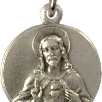 THE SACRED HEART OF JESUS AND MARY MEDAL (THE TWO SACRED HEARTS IN JUST ONE MEDAL) - 100% MADE IN ITALY