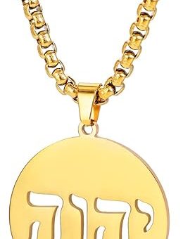 UNIFT Hebrew Chai Necklace for Women Stainless Steel Classic Hebrew Sign of Life Letter Chai Pendant Necklace Religious Jewish Jewelry