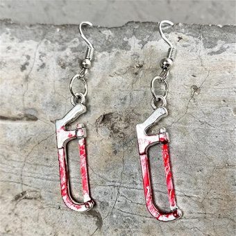 Zewuai Today's Deals Warehouse Clearance Prime 1 Pair Fashion Horror Halloween Funny Axe Saw Knife Earrings,Bloodstained Horror Earrings Party...