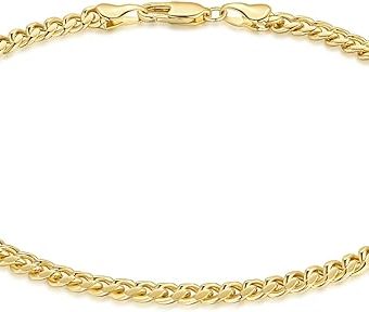 14K Gold Ankle Bracelets Gold Bracelets For Women The Style Of Hip-Pop 14K Gold Bracelets For Women Non Tarnish 9,10,11