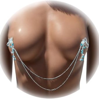 Sexy Rhinestone Bra Chain Jewelry Crystal Tassel Nipple Chain Festival Rave Pearl Non Piercing Nipple Jewelry Lingerie Chest Body Accessories Jewelry for Women