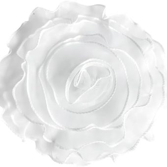 10inch Extra Large Flower Brooch Pin for Women Fashion Dainty Organza Satin Fabric Big Camellia Brooches Lapel Pins Wedding Dance Party Dress Accessories Exaggerated Jewelry Gift