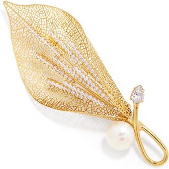 Flower Lady Brooch Pin Crystal Rhinestone Calla Lily Brooch Pins Women's Decorative Dress Accessory