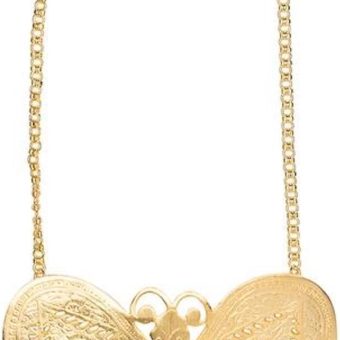 Kenneth Jay Lane Gold Butterfly Necklace