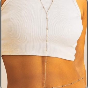 Rhinestone Body Chains Sexy Belly Chain Beach Body Jewelry for Women