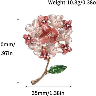 Ucuwbfu Four Leaf Flower Brooch, Corsage, Rhinestone Flower Pin, Women's High-end Formal Brooch, Decorative Pin for Formal Wear