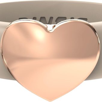 Rinfit Womens Silicone Wedding Ring with Stainless Steel Heart - Silicone Engagement Ring for Women - Heart Collection - U.S. Design Patent Pending