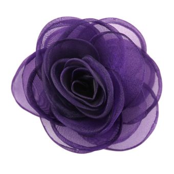 Lovely Floral Hair Clips, Purple Rose Brooches for Women | Versatile Pins for Hats, Clothing and More