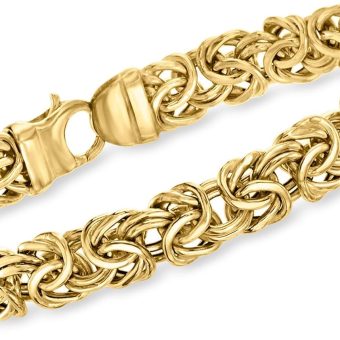 Ross-Simons 14kt Yellow Gold Byzantine Bracelet