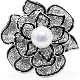 Sparkly Flower Brooch Pin for Women with Beautiful Created Crystal | Brooches and Pins for Women | Crystal Jewelry | Women's Brooches & Pins | Flower Pins for Clothes | Crystal Flower Brooch