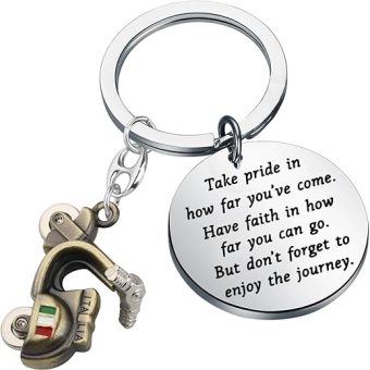 FUSTMW Scooter Keychain Gifts for Scooter Riders Keychain Scooter Jewelry Gifts for Scooter Lovers Keychain Moped Keychain