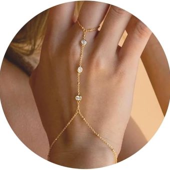 Gold Bracelets for Women,Dainty Bracelets Set for Women Trendy, Gold Bracelets Stack With Beaded, Cuban, Paperclip, Heart, Snake, Rope, Pearl,...