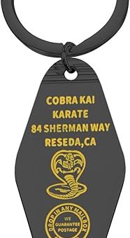 Karate TV Show Merchandise Inspired Gift Karate Dojo Gift MMA Instructor Gift Mixed Martial Arts Hotel Keychain For Fans