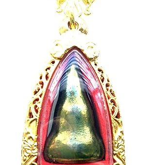 Leklai Amulet LP Husn Phutthaisawan Temple Magic Pendant Buddha Style in 2002 Green Leklai Protective Talisman